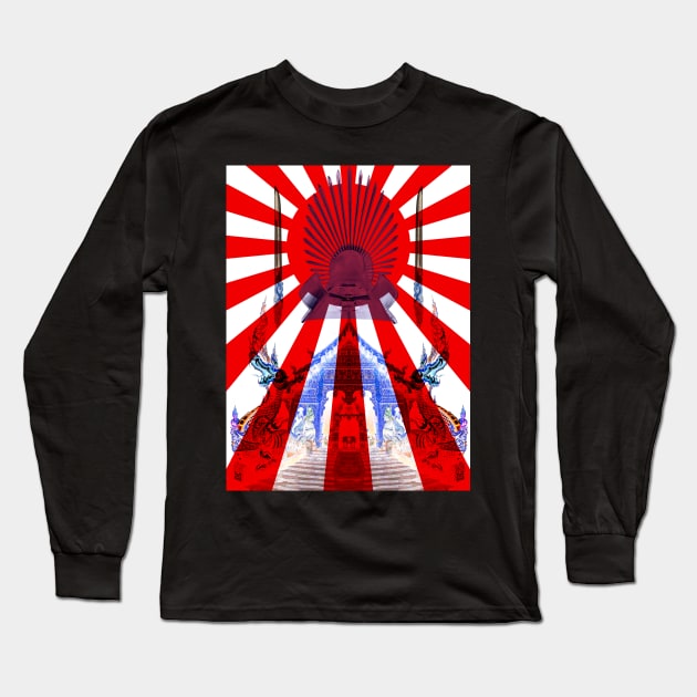 Rising Sun Japan Flag Long Sleeve T-Shirt by PoizonBrand